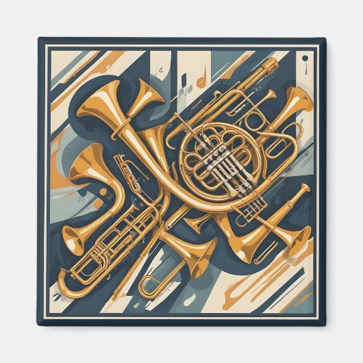 Muziekinstrumenten Magneet (Voorkant)