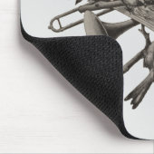  muziekinstrumenten met muzikale band muismat (Hoek)