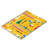 Muziekinstrumenten: Mid Century Yellow Notitieboek (Linkerzijde)