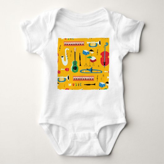 Muziekinstrumenten: Mid Century Yellow Romper (Voorkant)