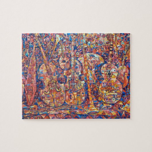 muziekinstrumenten moeilijk Puzzle Legpuzzel (Horizontaal)