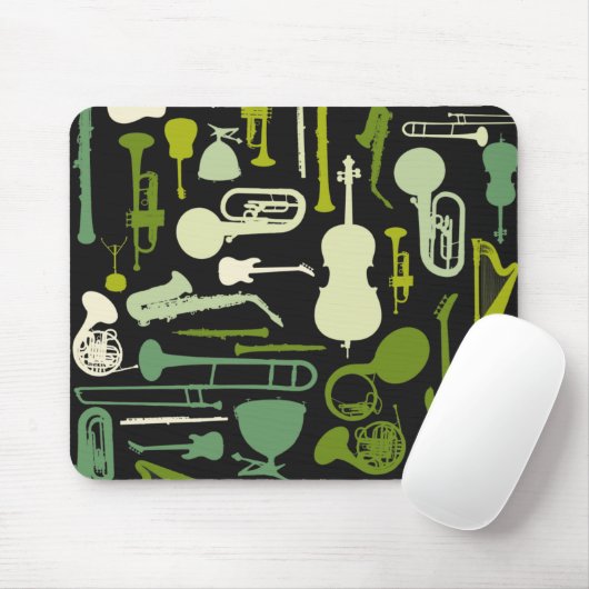 Muziekinstrumenten Muismat (Met muis)