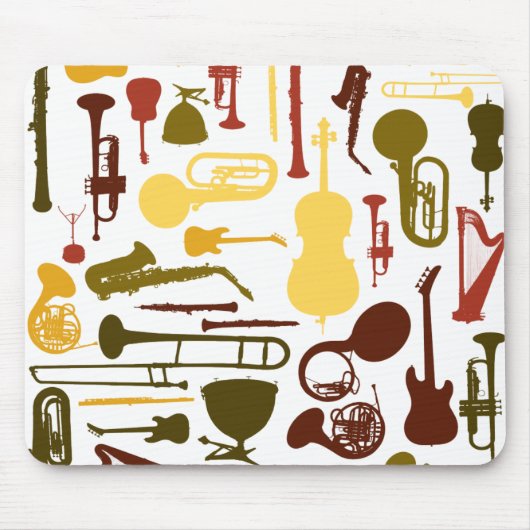 Muziekinstrumenten Muismat (Voorkant)
