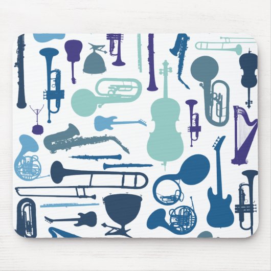 Muziekinstrumenten Muismat (Voorkant)