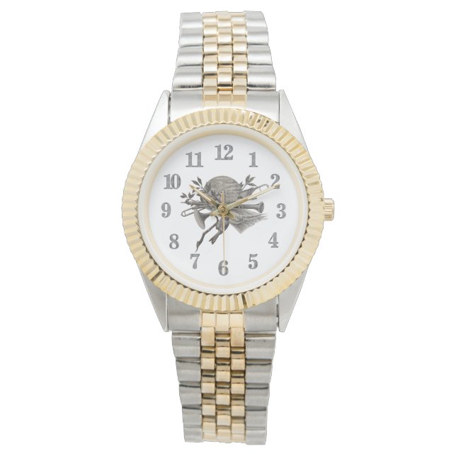 Muziekinstrumenten  muzikant horloge (Voorkant)