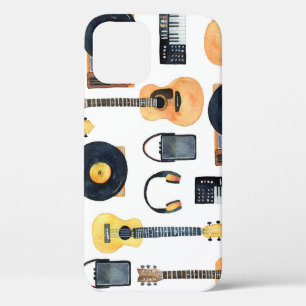 Muziekinstrumenten: naadloze Waterverf Case-Mate iPhone Case