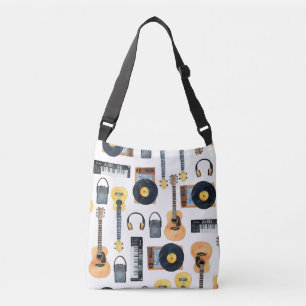 Muziekinstrumenten: naadloze Waterverf Crossbody Tas