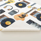 Muziekinstrumenten: naadloze Waterverf Sherpa Deken (3/4)