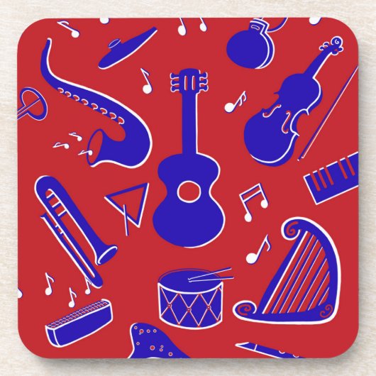 Muziekinstrumenten Onderzetter (Voorkant)
