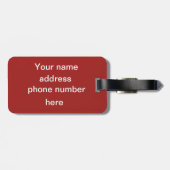 Muziekinstrumenten op maat bagagelabel (Achterkant horizontaal)