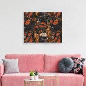 Muziekinstrumenten overal canvas afdruk (Insitu (Woonkamer))