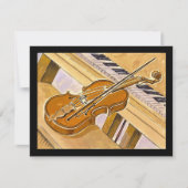 Muziekinstrumenten Overweging of partijinformatie Kaart (Voorkant)