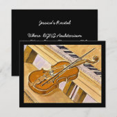 Muziekinstrumenten Overweging of partijinformatie Kaart (Voorkant / Achterkant)