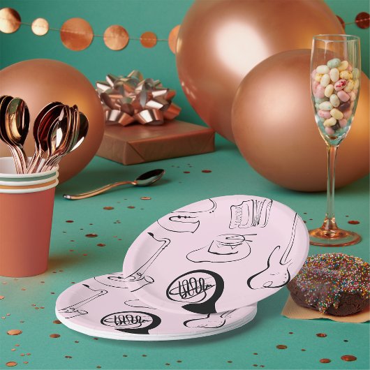 Muziekinstrumenten Papieren Bordje