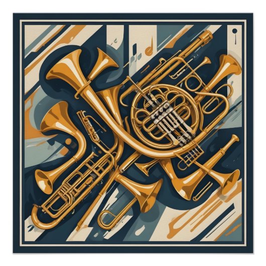 Muziekinstrumenten Perfect Poster (Voorkant)
