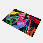 Muziekinstrumenten Pop Art Design Deurmat (Schuin)