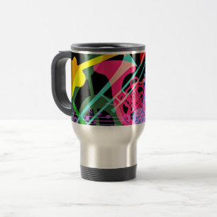 Muziekinstrumenten Pop Art Design Reisbeker