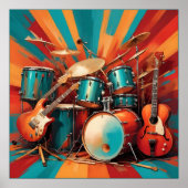 Muziekinstrumenten Poster (Voorkant)