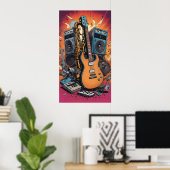 Muziekinstrumenten Poster (Thuiskantoor)