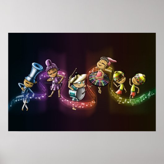 Muziekinstrumenten Poster (Voorkant)