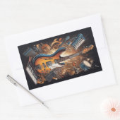 Muziekinstrumenten Rechthoekige Sticker (Envelop)