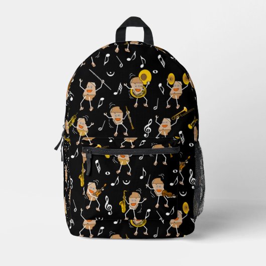 Muziekinstrumenten Rock Bedrukte Rugzak (Voorkant)