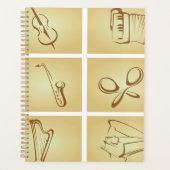 Muziekinstrumenten schets planner (Voorkant)