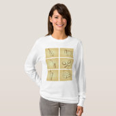 Muziekinstrumenten Schets T-shirt (Voorkant volledig)