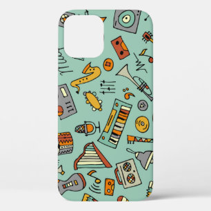Muziekinstrumenten, schetspatroon. Case-Mate iPhone case