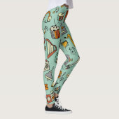 Muziekinstrumenten, schetspatroon. leggings (Rechts)