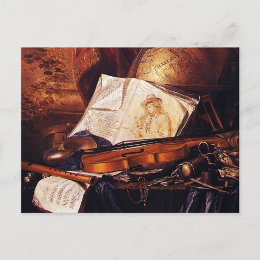 Muziekinstrumenten Schilfgeschenken Briefkaart (Voorkant)