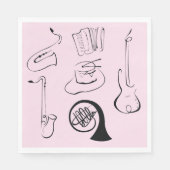 Muziekinstrumenten Servet (Voorkant)