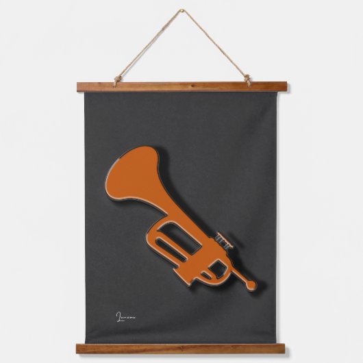 Muziekinstrumenten, set drie hangend wandkleed (Voorkant)