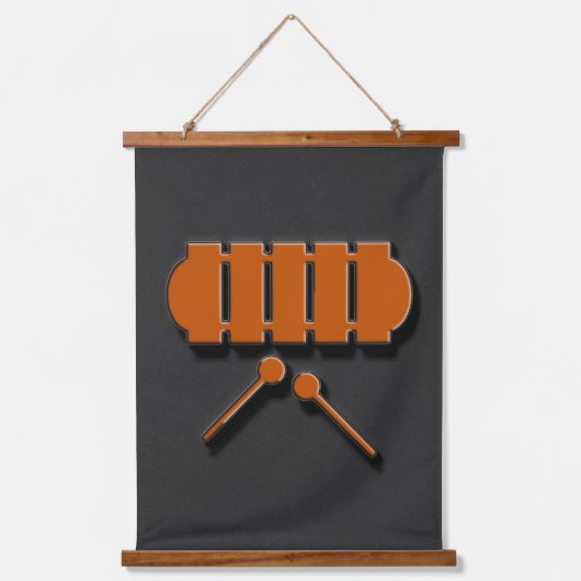 Muziekinstrumenten, set drie hangend wandkleed (Voorkant 2)