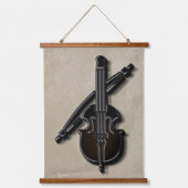 Muziekinstrumenten, set drie-hangende tapijten hangend wandkleed (Voorkant)