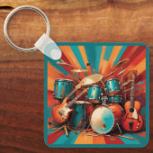 Muziekinstrumenten Sleutelhanger (Voorkant)