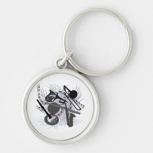 Muziekinstrumenten Sleutelhanger (Voorkant)