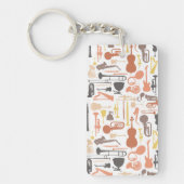 Muziekinstrumenten Sleutelhanger (Voorkant)