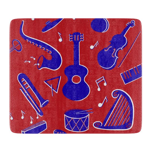 Muziekinstrumenten Snijplank (Voorkant)