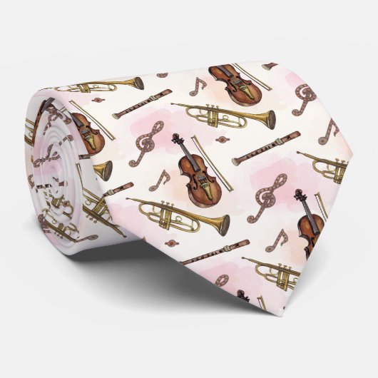 Muziekinstrumenten Stropdas (Opgerold)