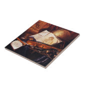 Muziekinstrumenten Tegel voor schilderen Tegeltje (Zijkant)