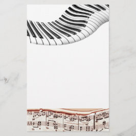 Muziekinstrumenten Toetsenbord Piano Noten Kunst Briefpapier