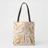 Muziekinstrumenten Tote Bag (Voorkant)