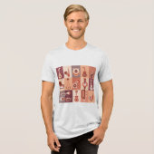 Muziekinstrumenten Tri-Blend Shirt (Voorkant volledig)