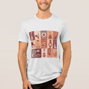 Muziekinstrumenten Tri-Blend Shirt