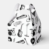 Muziekinstrumenten verjaardag bedankdoosjes (Achterkant)