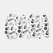 Muziekinstrumenten verjaardag bedankdoosjes (Uitgevouwen)