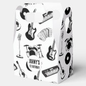 Muziekinstrumenten verjaardag bedankdoosjes (Geopend)