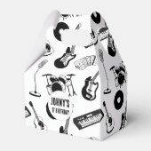 Muziekinstrumenten verjaardag bedankdoosjes (Voorkant Zijde)