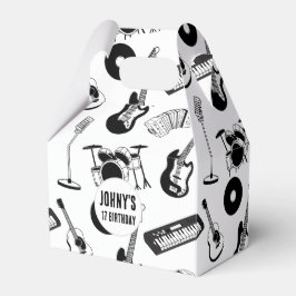 Muziekinstrumenten verjaardag bedankdoosjes